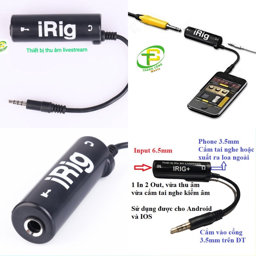 Thiết bị thu âm live stream Irig