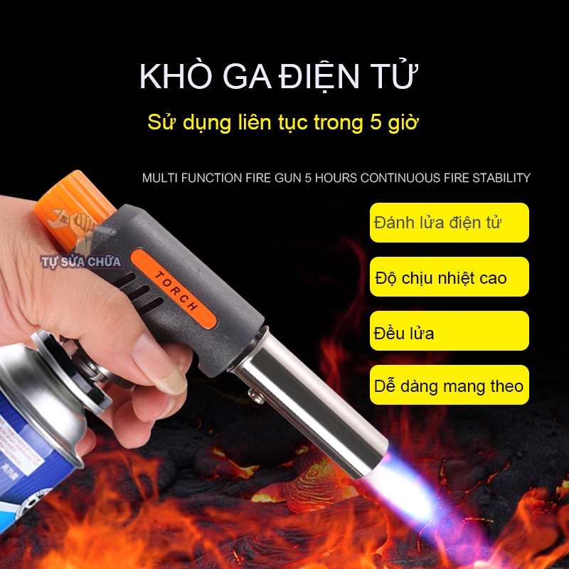 Khò ga điện tử cầm tay tự động Torch KT-06 có thể hoạt động liên tục 5 tiếng, bền theo thời gian