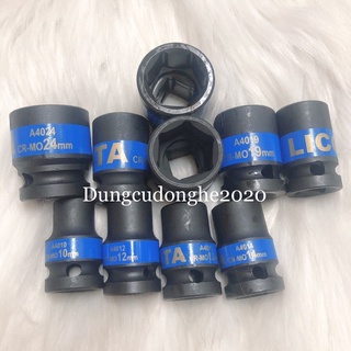 Đầu Khẩu, Đầu Típ NGẮN 1/2 Lục giác (ĐEN ) CAO CẤP LICOTA