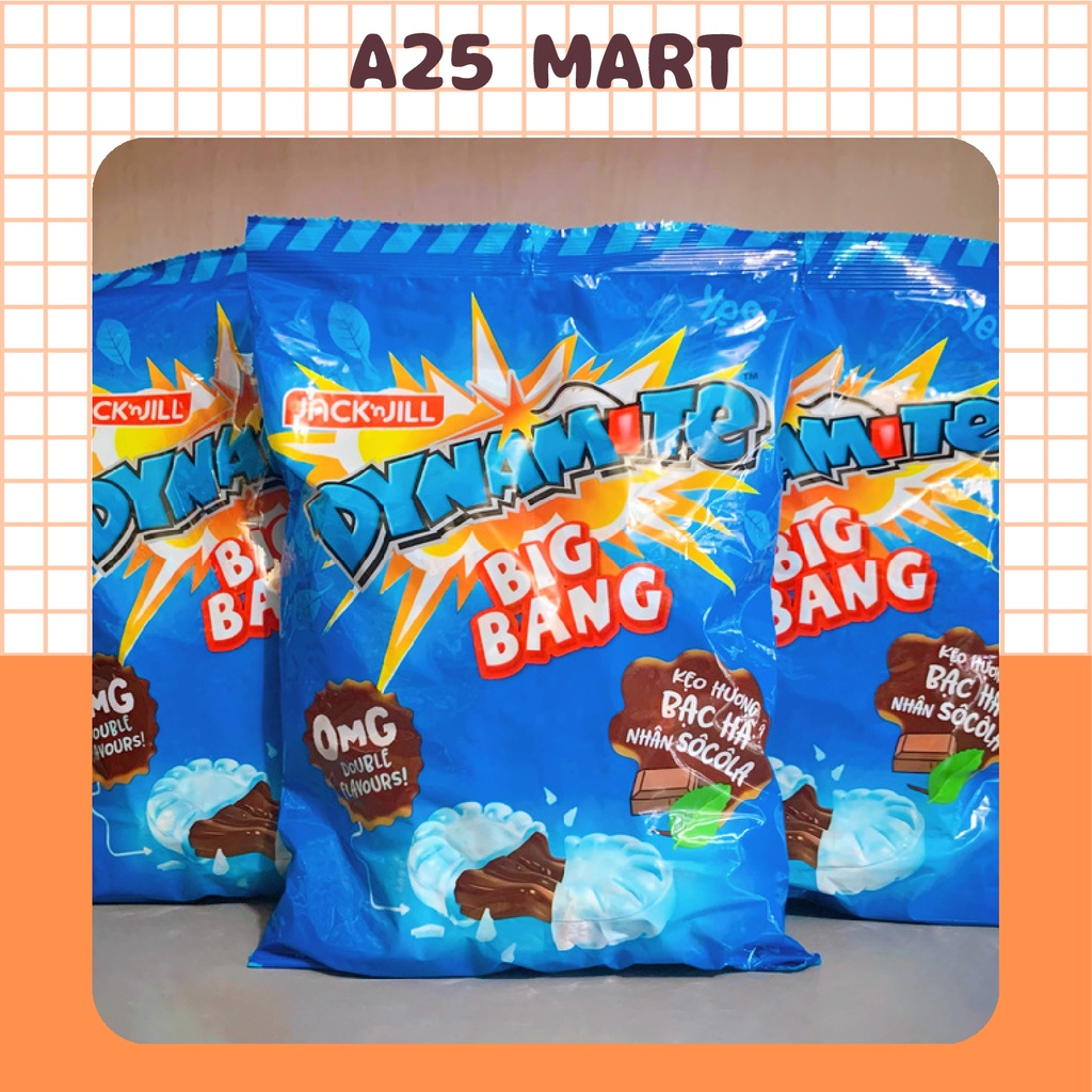 Kẹo Dynamite BigBang Bạc Hà Nhân Sôcôla Gói 330g