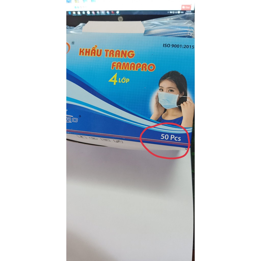 Khẩu Trang Y Tế 4 LỚP giá sốc 95k/1hộp/50c