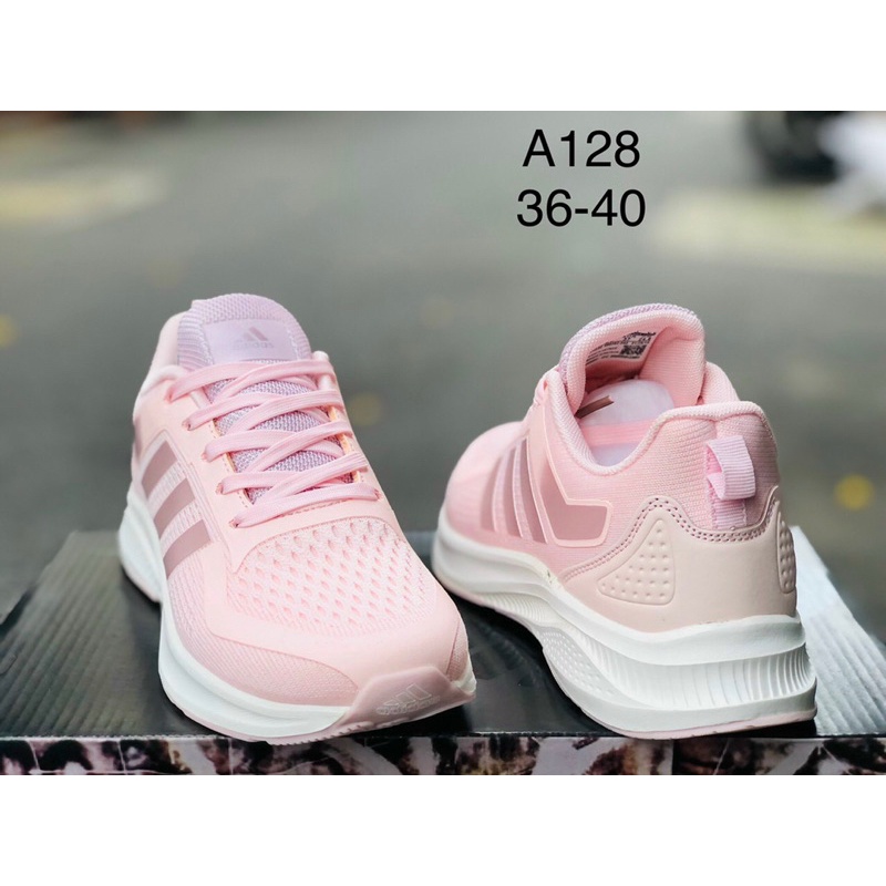 [fullbox, hình thật] Giày chạy bộ nữ màu hồng nhạt, giày tập gym