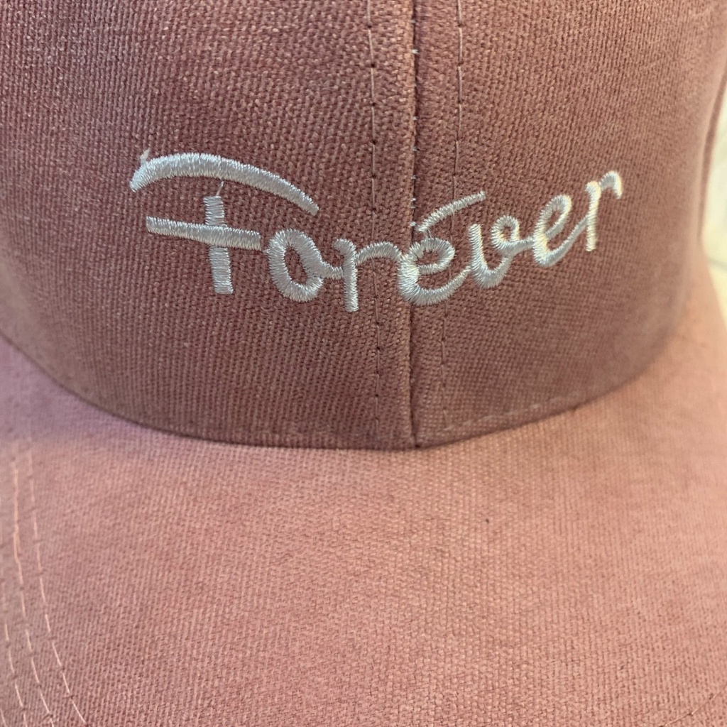 Nón Lưỡi Trai Nam Nữ Chất Vải Nhung Thêu Forever, Mũ Lưỡi Trai Unisex Thoáng Mát BLS