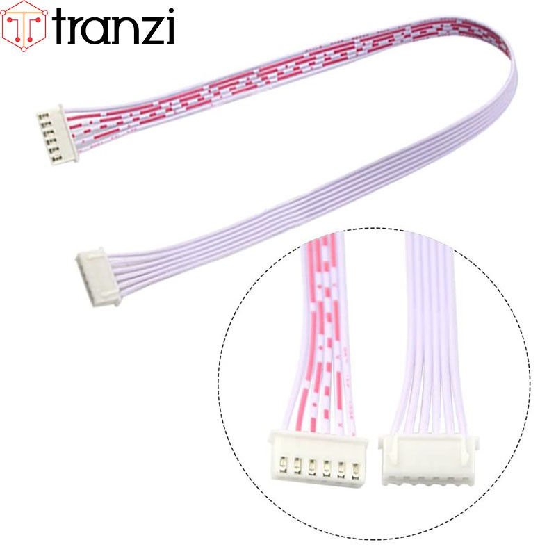 Dây cắm header 2.54mm XH2.54 6P 30cm 2 đầu bấm cùng hướng màu trắng đỏ - túi 5 cái