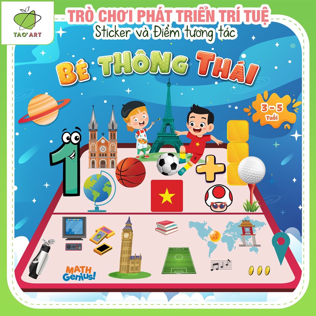 Đồ Chơi Thông Minh Cho Bé 3-5 Tuổi - Học Liệu Bóc Dán Montessori - Sách Bóc Dán Cho Bé Phát Triển Tư Duy Tại Taoart.edu.