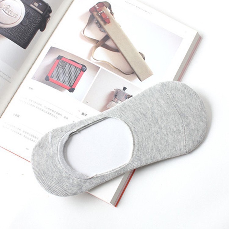 combo15 đôi tất(vớ)lười nam nữ chống hôi chân, có đệm cao su chống trượt gót loại mỏng dai giao màu ngẫu nhiên(nhiều màu