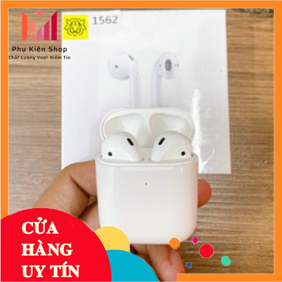 Tai Nghe Bluetooth TWS Hổ Vằn 1562M -  Tai Nghe Iphone TWS Cao Cấp Check Setting Bảo Hành 6 Tháng