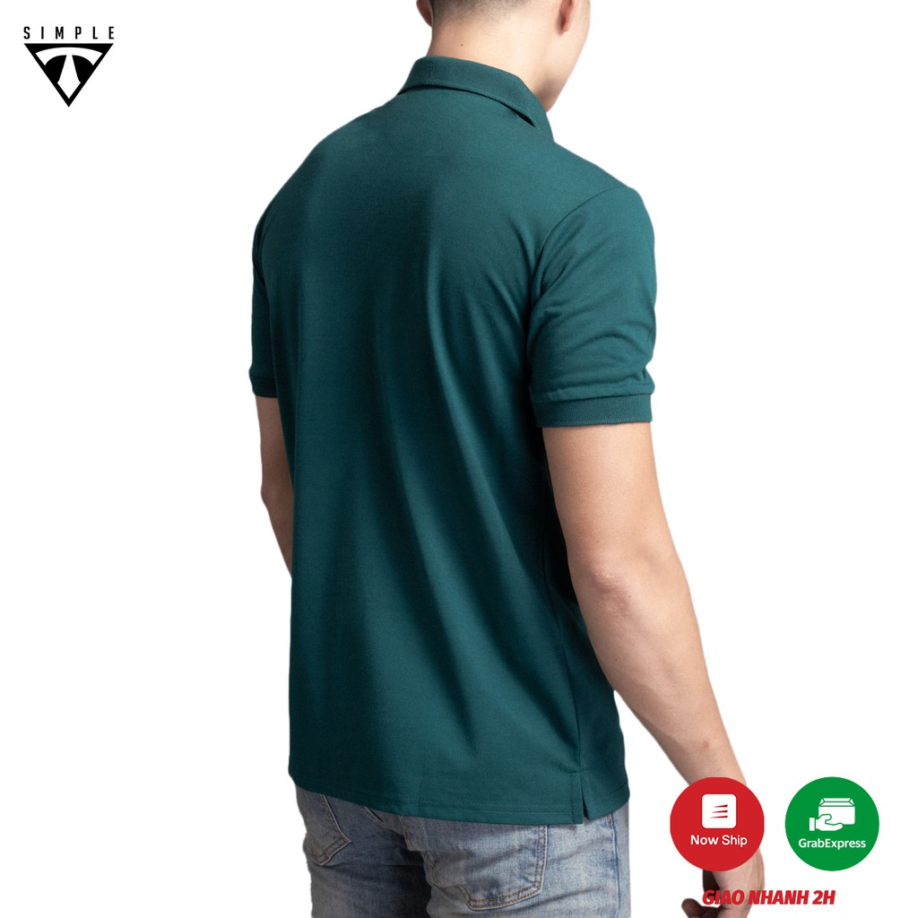 Áo Polo Nam cổ bẻ TSIMPLE cổ trụ tay lỡ vải thun cá sấu Cotton thời trang, chuẩn form, sang trọng lịch lãm màu Rêu | BigBuy360 - bigbuy360.vn