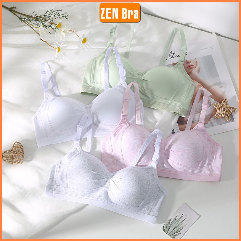 Áo Bra bralette áo ngực áo lót nữ Zenbra_AL56 không gọng đệm mỏng màu Phấn nhẹ sinh phù hợp cho cả ngực nhỏ. | BigBuy360 - bigbuy360.vn