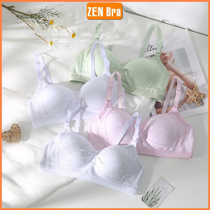 Áo Bra bralette áo ngực áo lót nữ Zenbra_AL56 không gọng đệm mỏng màu Phấn nhẹ sinh phù hợp cho cả ngực nhỏ.