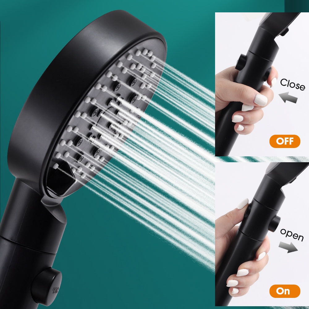 Vòi Hoa Sen Tăng Áp 5 Chế Độ Tiết Kiệm Nước Thông Dụng Cho Nhà Tắm