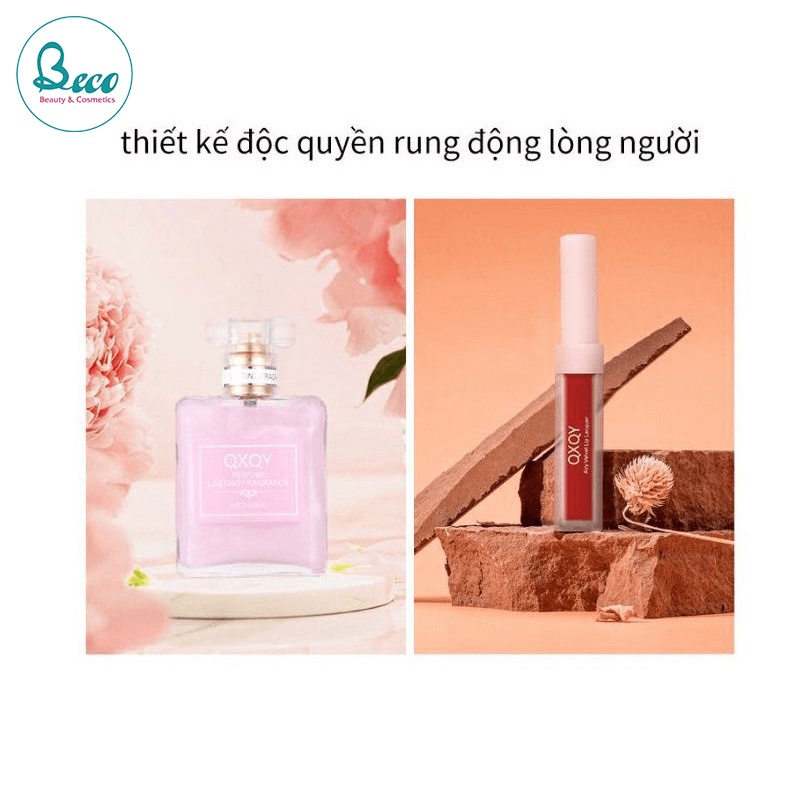 Bộ Quà Tặng Son Môi Nước Hoa QXQY Tặng bạn gái - Set combo quà tặng ngày lễ 20/10 dành cho bạn gái - Shin Shop