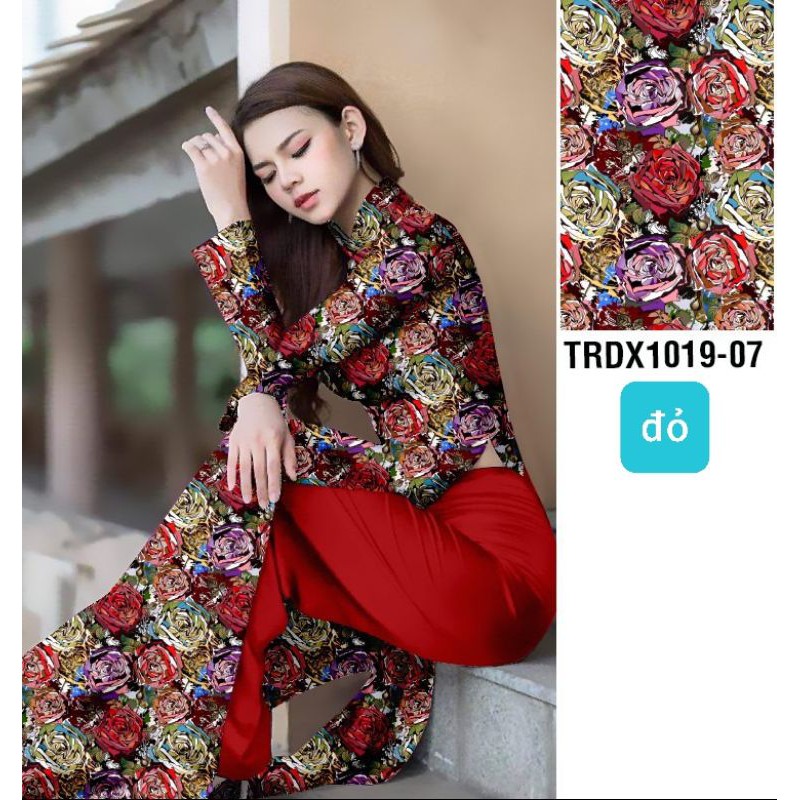 VẢI ÁO DÀI HOA NGŨ SẮC