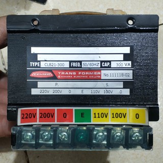 Biến áp cách ly NHẬT vào 220/200V ra 110/100V, 300VA tháo tủ điện công nghiệp