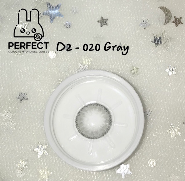 Lens Mắt , Kính Áp Tròng Không Độ D2-020 GRAY , DIA 14.0 , Sản Phẩm Chính Hãng Giá Sale