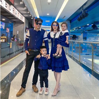 Đồ gia đình mặc thôi nôi - đồ gia đình đi tiệc Set đồ gia đình chụp hình kỉ niệm - Đồ đôi gia đình đẹp - Váy áo gia đình