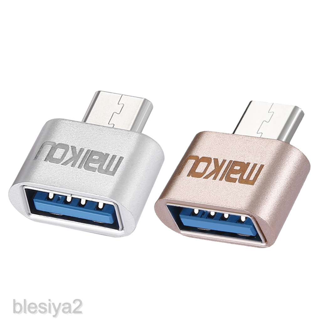 USB 3.0 to USB Type C Adapter OTG Connector for All Type-C Devices Silver