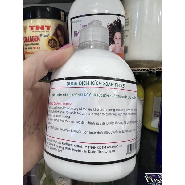 dung dịch kem kích xoăn  hair sille 450ml hỗ trợ kích xoăn khi hấn tóc giúp tóc mau quăn sóng mẩy ,giữ nếp lau ềm ko khô