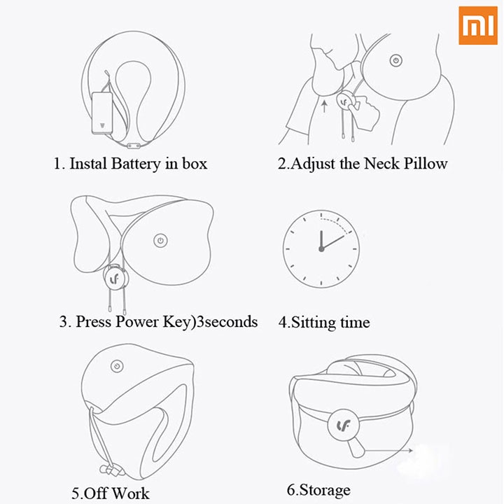 Gối massage cổ cao cấp Xiaomi HR-S100 - Shop MI Ecosystem Authorized