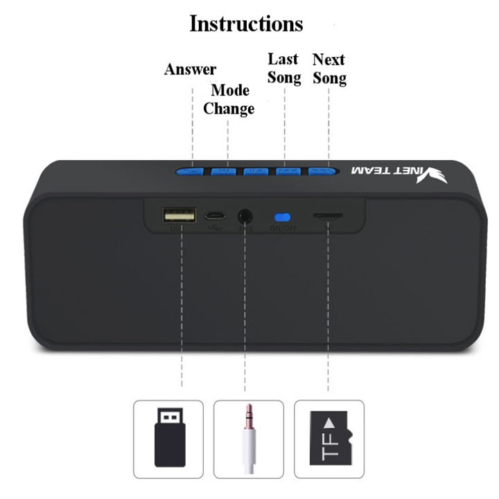 Loa bluetooth sc211 chuẩn hay,cực ấm,bass mạnh,tích hợp loa kép