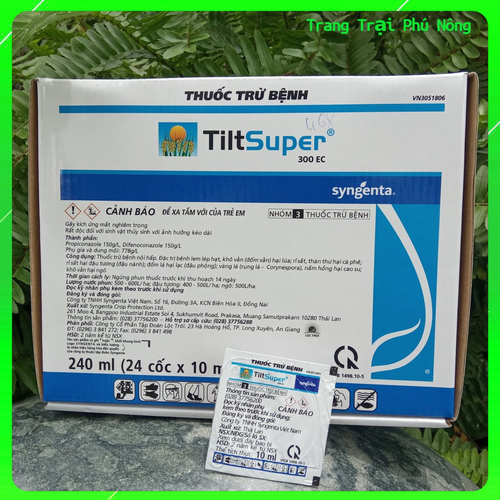 Thuốc Trừ Bệnh Cây TILT SUPER 300EC - Lọ 10ml - Đặc Trị Bệnh Vàng Lá, đốm Vằn, Thối Nhũng Trên Lan