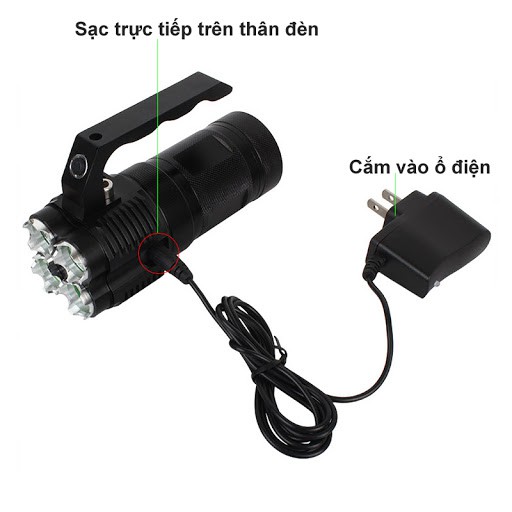 Cóc Sạc Củ Sạc Cho Đèn Pin Siêu Sáng 3.7v, 4.2v Chân Tròn Cho Đèn Pin