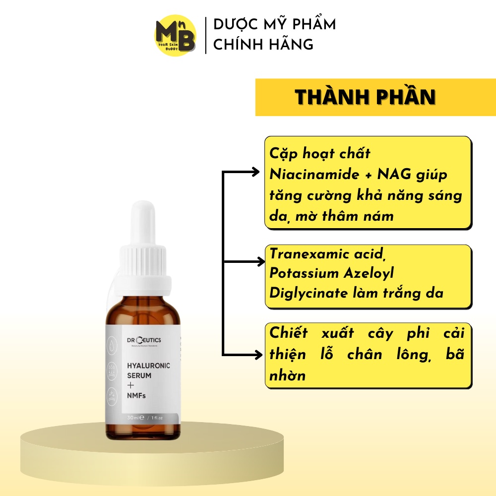Tinh Chất DrCeutics Niacinamide 15% Và Azelaic Deriv 5% Serum Làm Mờ Thâm Và Thu Nhỏ Lỗ Chân Lông (30ml)