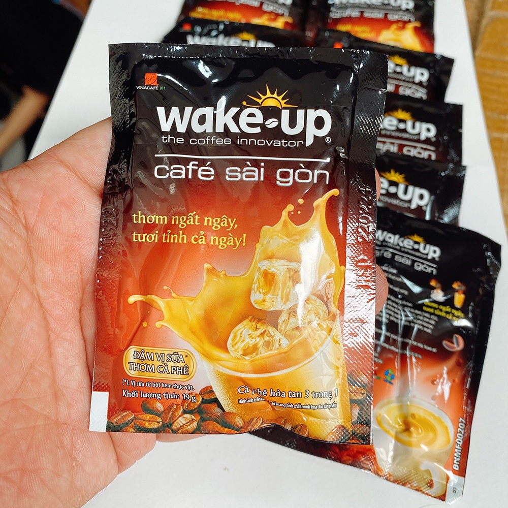Combo 50 gói Cà phê sữa Wake up -  vị truyền thống  -