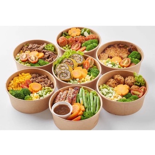 Hộp giấy nướng kraft đựng đồ ăn