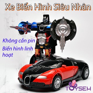 Robot biến hình xe chạy bằng trớn Toysem - Đồ chơi trẻ em - Xe biến hình siêu nhân độc đáo