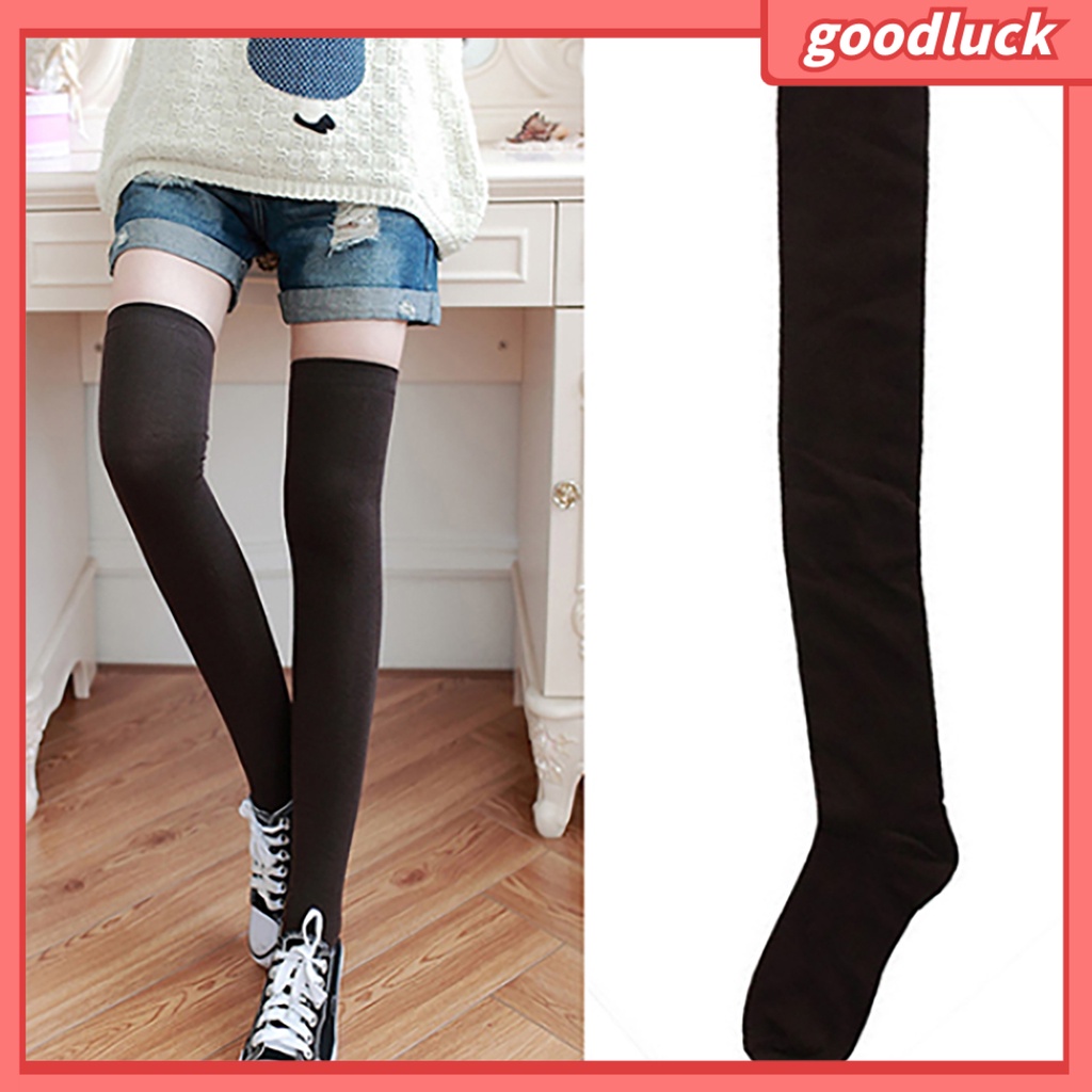 1 Đôi Vớ Dài Bằng Cotton Phong Cách Nhật Bản Quyến Rũ Cho Nữ