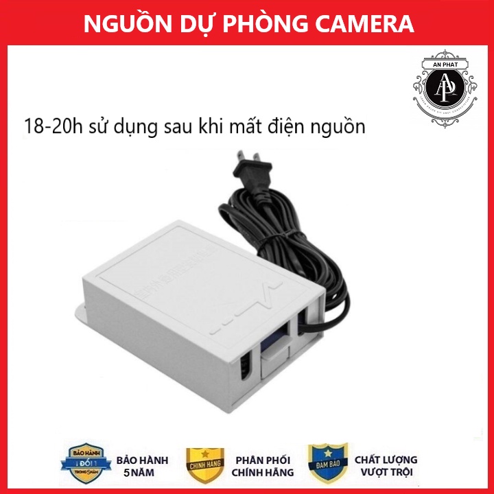 Nguồn dự phòng Camera Wifi - Bảo vệ camera khỏi các vấn đề về quá áp , điện áp k ổn định - Lưu trữ 18-20 tiếng