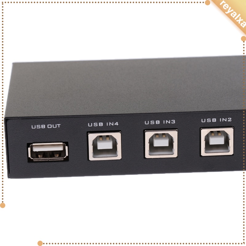 Bộ Chuyển Đổi Công Tắc Chia Thủ Công USB 2.0 KVM KVM 4 Cổng USB 1 Thiết Bị Máy Tính