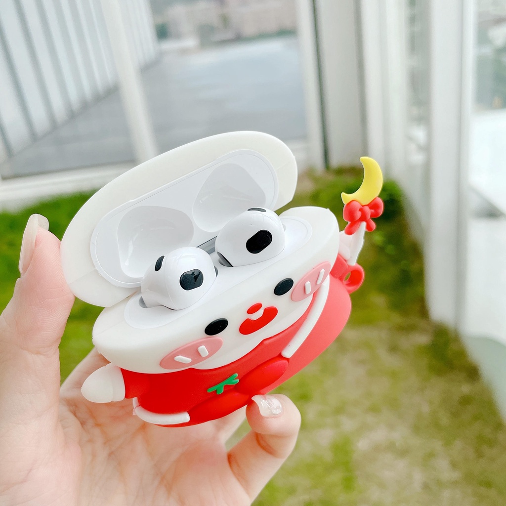 Vỏ Bảo Vệ Hộp Sạc Tai Nghe AirPods3 Gen AirPods3 2021 3 Bằng Silicon Hình Đũa Thần Dễ Thương Tiện Dụng Ốp