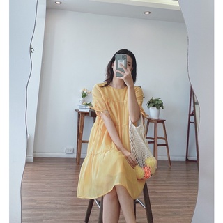 váy tơ hàn tay nơ