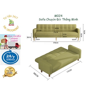 Ghế sofa thông minh - Sofa đa năng chuyển đổi thành giường nằm trong 1 giây nhiều màu - M024