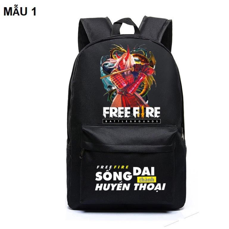 Balo Đi Học In Hình Quỷ Kiếm Free Fire kèm chất lượng