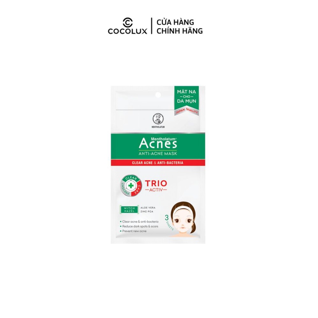 Mặt Nạ Acnes Ngừa Mụn Kháng Khuẩn 65ml