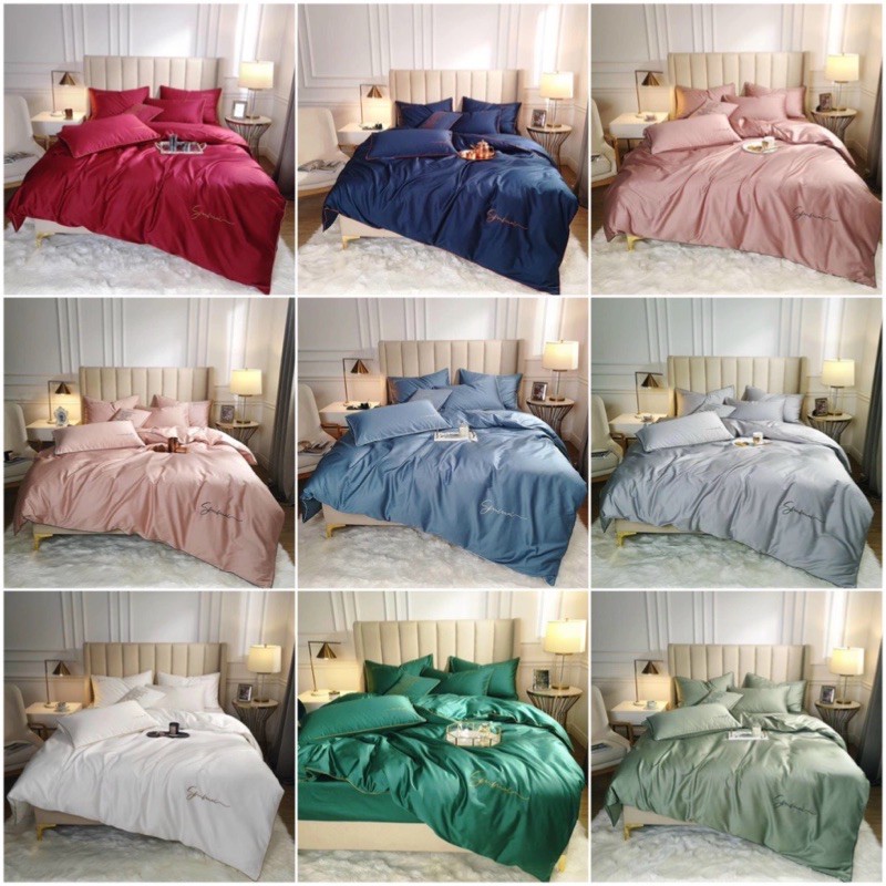 [FLASH SALE] Set chăn ga cotton lụa Sumoi (chat chọn mẫu)