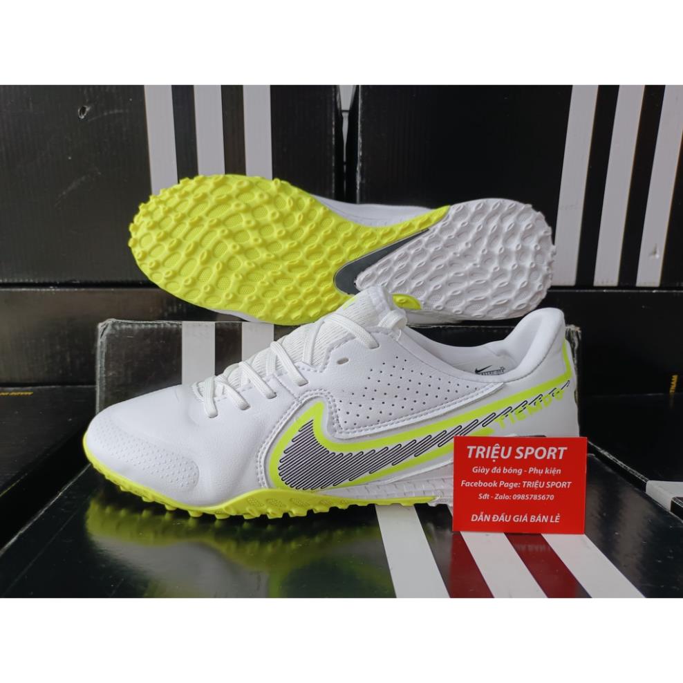 Giày đá bóng Tiempo Legend 9 Pro TF ( Trắng Vàng ) 👉🏻 ⚾️