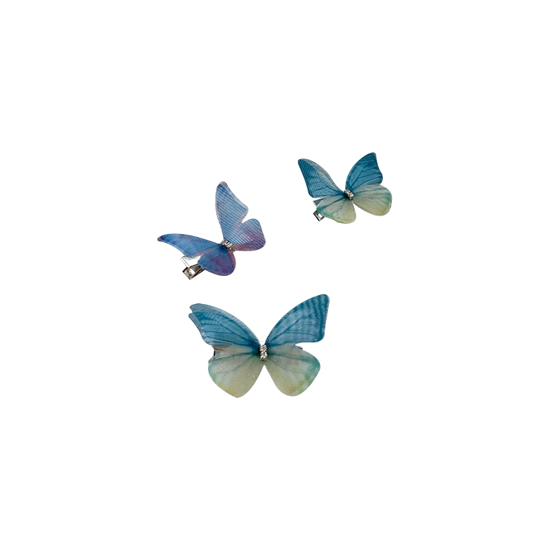 1Pcs 3D Colorful Butterfly Hairclips