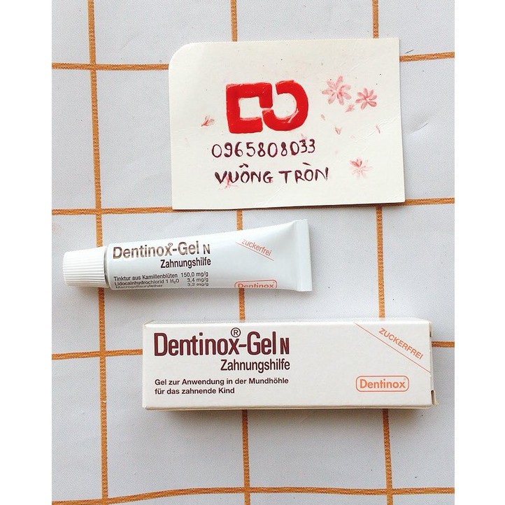 GEL BÔI GIẢM SƯNG LỢI, GIẢM ĐAU SỐT CHO BÉ MỌC RĂNG DENTINOX