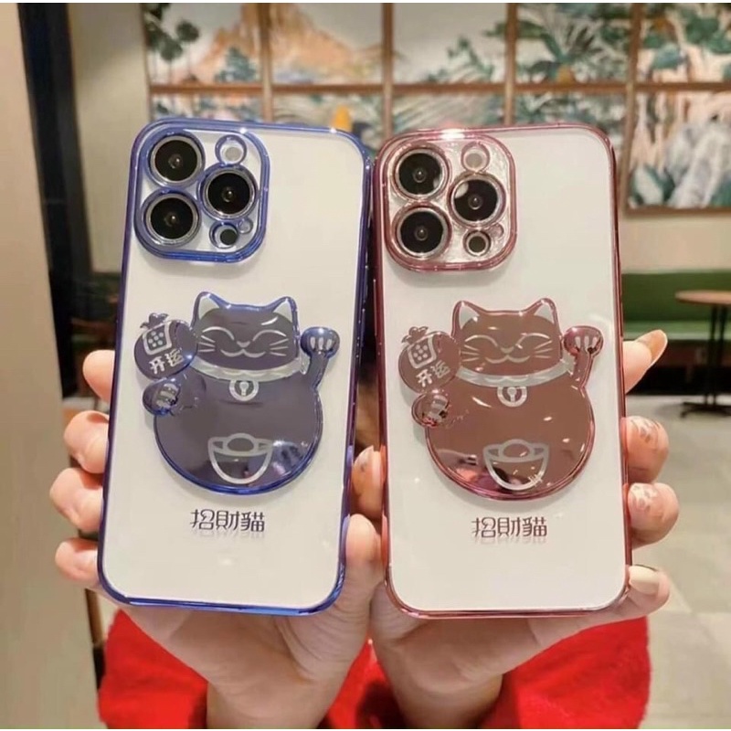 Ốp tết Mèo Thần tài Nhật Bản ip13/ ip13 pro/ip13pro max