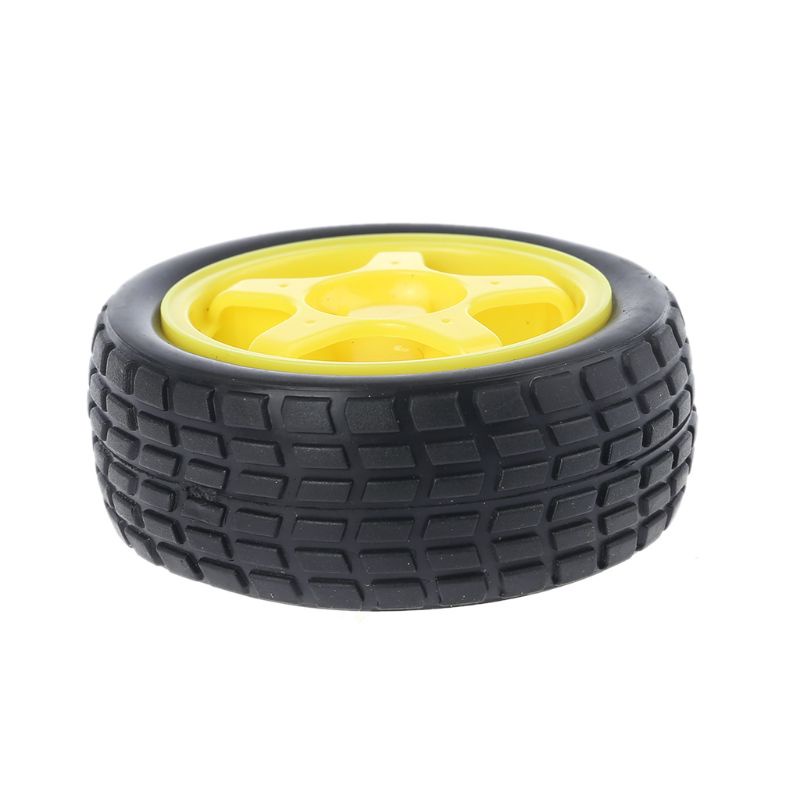 1 Bộ Bánh Xe Nhựa Kèm Động Cơ Bánh Răng DC3-6V Cho Robot Thông Minh