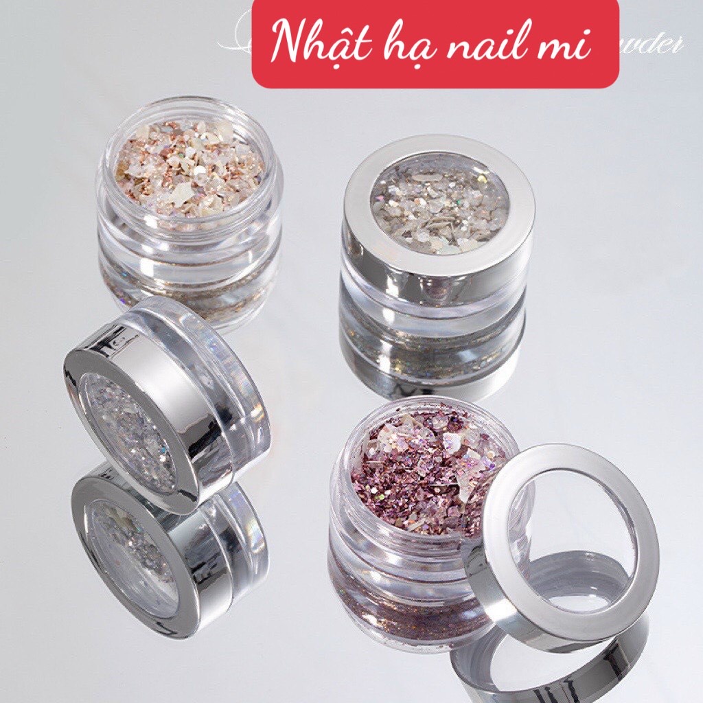 Phụ kiện nhũ xà cừ siêu sáng trang trí nail