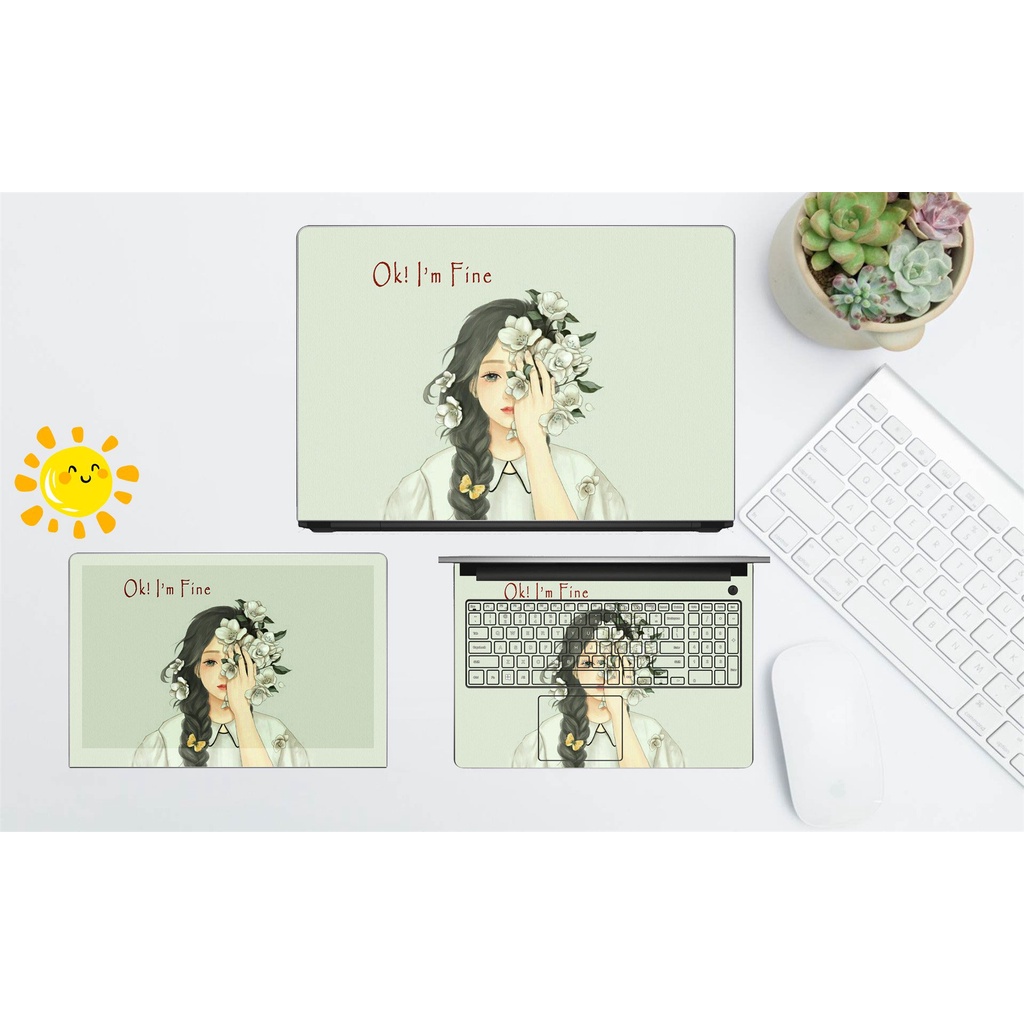 Mua 1 Tặng 1 Miếng Dán Laptop Cắt sẵn theo model máy của bạn Decal Dán Dell Hp Asus Lenovo Acer MSI Surface Vaio Toshiba