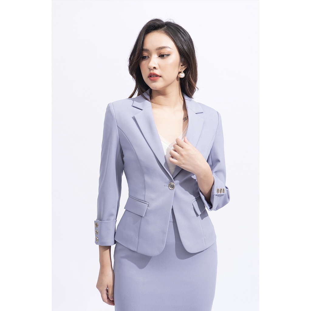 Set Vest Nữ Công Sở màu đen Luperi áo vest chân váy bút chì kiểu dáng tối giản sang trọng LFSVEST080