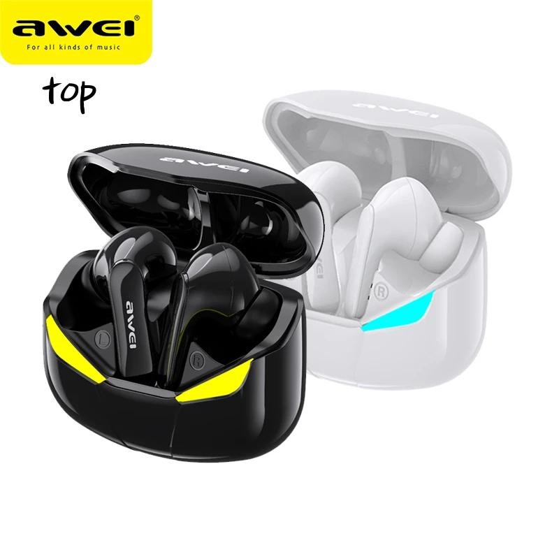 【Warranty】 AWEI T35 Gaming Bluetooth Earbuds Low Latency Wireless Smart Touch Control Headphone