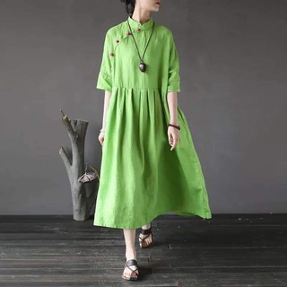 ĐẦM MAXI CỔ TRỤ TÀU