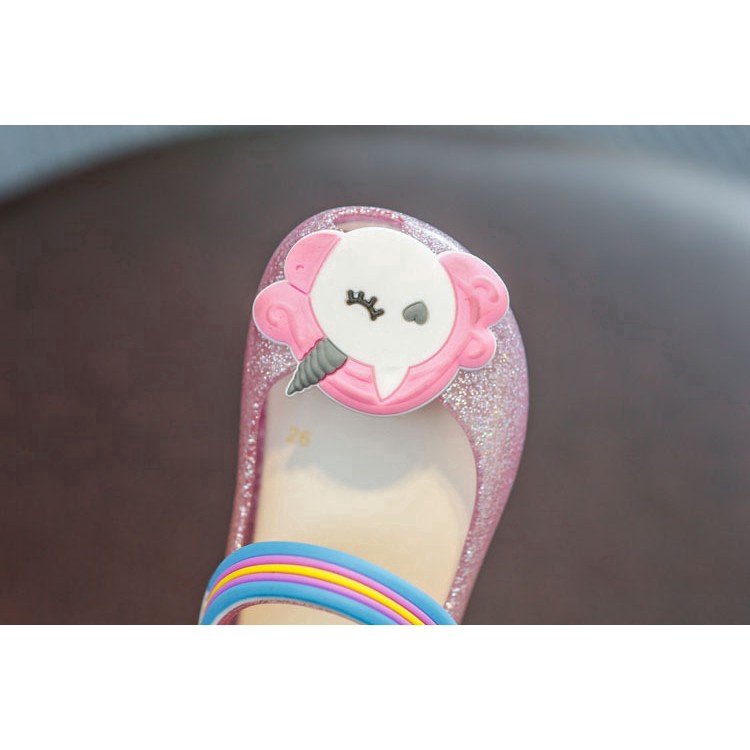 (Hot Sale)-Unicorn LED Flash Girl's Jelly Shoes